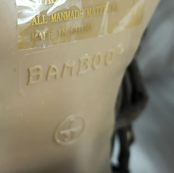 BAMBOO Stash 7 Dark Green Heel and Open-Toe Design - Picture 11 of 11